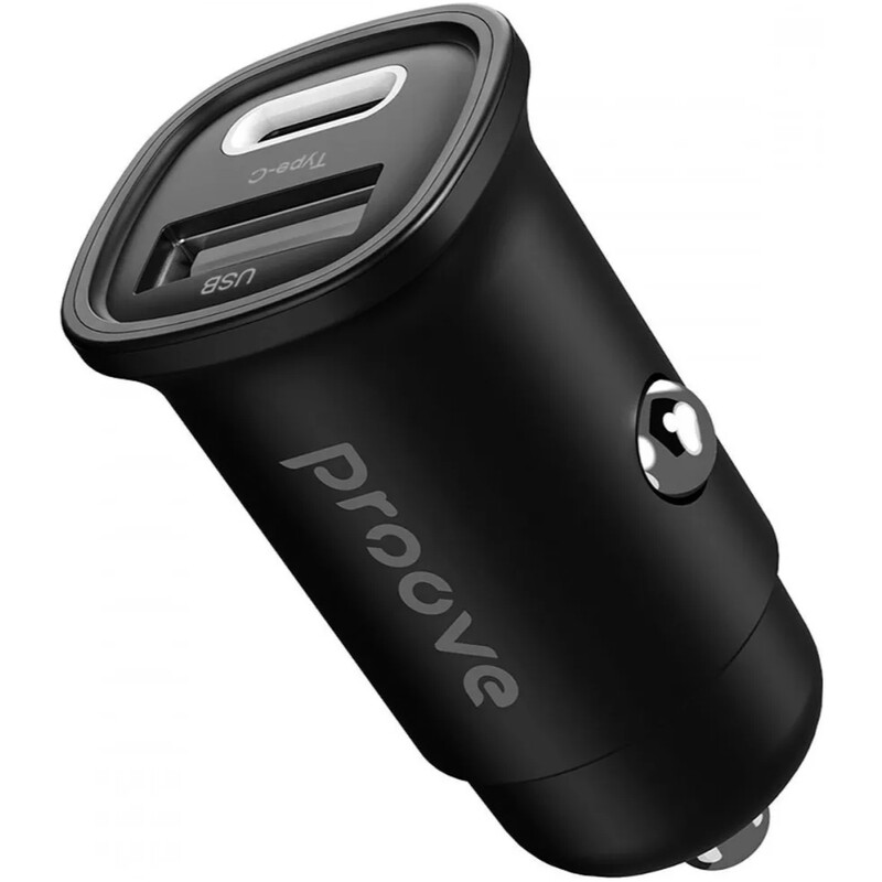 Автомобильное зарядное устройство Proove Flash (1USB, 1USB-C) 30W Black (CCFL30111201)