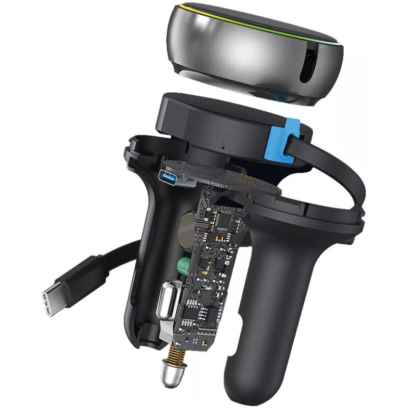 Автомобильное зарядное устройство Proove Hammer (1USB, 1USB-C, вбудований кабель USB-C) 81W Black (CCHR81110001)