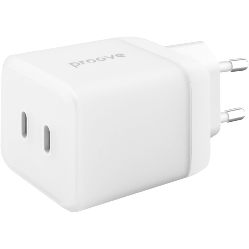 Мережевий зарядний пристрій Proove Pure GaN Max (2xUSB-C) 67W White (WCPU67022202)
