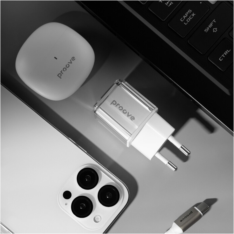 Сетевое зарядное устройство Proove Pure GaN (1USB-C) 30W White (WCPU30012202)