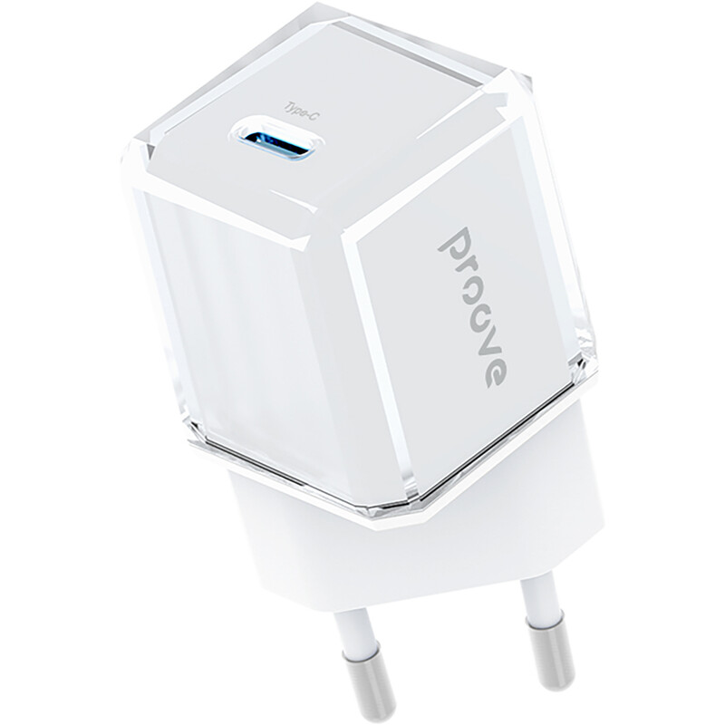 Сетевое зарядное устройство Proove Pure GaN (1USB-C) 30W White (WCPU30012202)