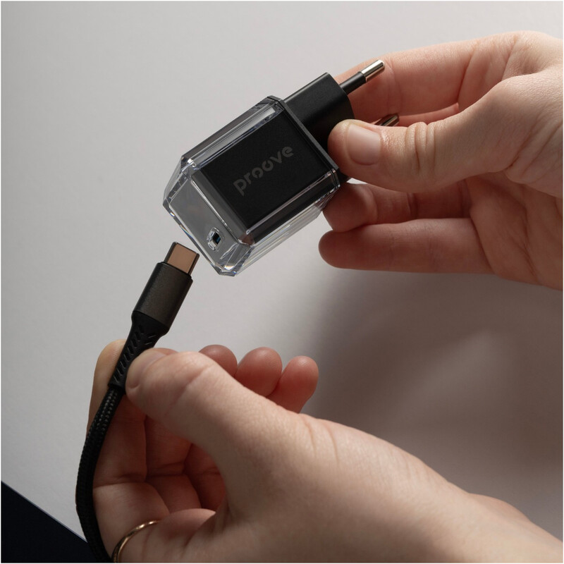 Мережевий зарядний пристрій Proove Pure GaN (1USB-C) 30W Black (WCPU30012201)