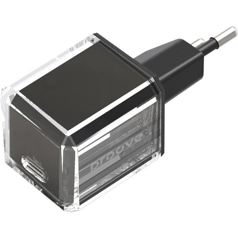Мережевий зарядний пристрій Proove Pure GaN (1USB-C) 30W Black (WCPU30012201)