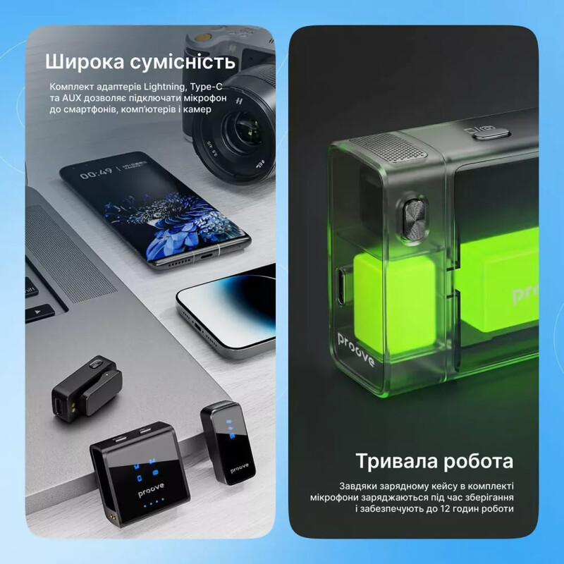Мікрофон Proove ToneLine Black (PTWM00000201)