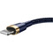 Фото - Кабель Baseus Cafule USB Type-A - Lightning (M/M), 1.5A, 2 м, Blue/Gold (CALKLF-CV3) | click.ua