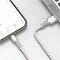 Фото - Кабель Baseus Cafule Metaln USB Type-A - Lightning (M/M), 2.4A, 2 м, White (CALJK-B02) | click.ua