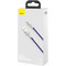 Фото - Кабель Baseus Cafule Metaln USB Type-A - Lightning (M/M), 2.4A, 2 м, Purple (CALJK-B05) | click.ua