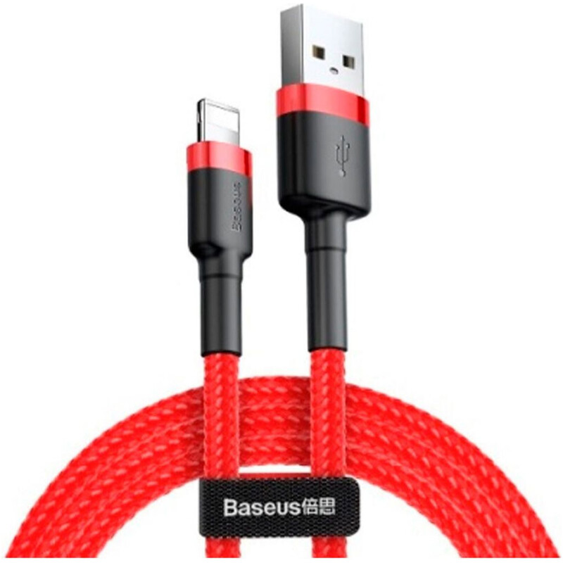Кабель Baseus Cafule USB Type-A - Lightning (M/M), 2A, 3 м, Red (CALKLF-R09)