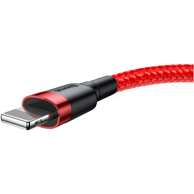 Кабель Baseus Cafule USB Type-A - Lightning (M/M), 2A, 3 м, Red (CALKLF-R09)
