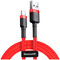 Фото - Кабель Baseus Cafule USB Type-A - Lightning (M/M), 2A, 3 м, Red (CALKLF-R09) | click.ua