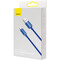 Фото - Кабель Baseus Crystal Shine Series Fast Charging USB Type-A - Lightning (M/M), 2.4A, 1.2 м, Blue (CAJY000003) | click.ua