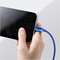 Фото - Кабель Baseus Crystal Shine Series Fast Charging USB Type-A - Lightning (M/M), 2.4A, 1.2 м, Blue (CAJY000003) | click.ua