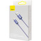 Фото - Кабель Baseus Crystal Shine Series Fast Charging USB Type-A - Lightning (M/M), 2.4A, 1.2 м, Purple (CAJY000005) | click.ua