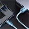 Фото - Кабель Baseus Crystal Shine Series Fast Charging USB Type-A - Lightning (M/M), 2.4A, 1.2 м, Sky Blue (CAJY001103) | click.ua