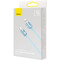Фото - Кабель Baseus Crystal Shine Series Fast Charging USB Type-A - Lightning (M/M), 2.4A, 1.2 м, Sky Blue (CAJY001103) | click.ua