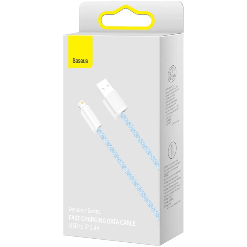 Кабель Baseus Dynamic Series Fast Charging USB Type-A - Lightning (M/M), 2.4A, 2 м, Blue (CALD000503)