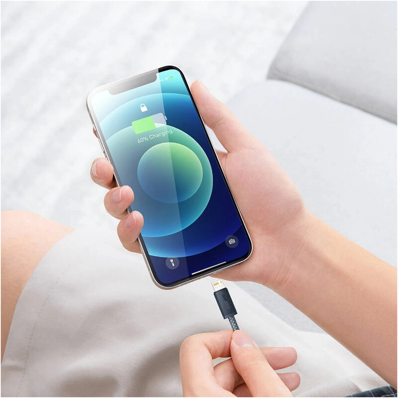 Кабель Baseus Dynamic Series Fast Charging USB Type-A - Lightning (M/M), 2.4A, 1 м, Slate Gray (CALD000416)