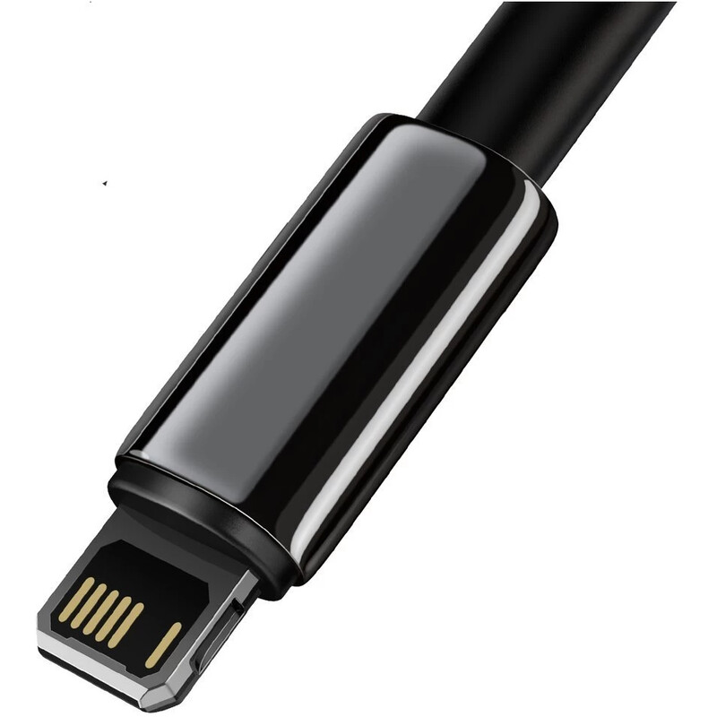 Кабель Baseus Tungsten Gold Fast Charging USB Type-A - Lightning (M/M), 2.4A, 2 м, Black (CALWJ-A01)