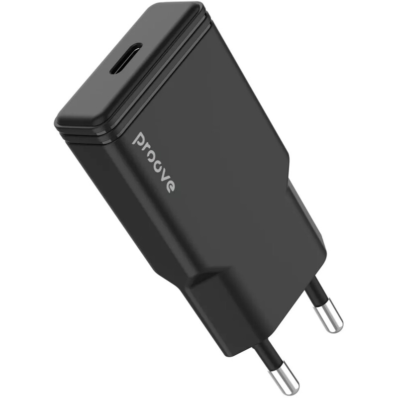 Сетевое зарядное устройство Proove Slender (1USB-C) 20W Black (WCSS20010001)