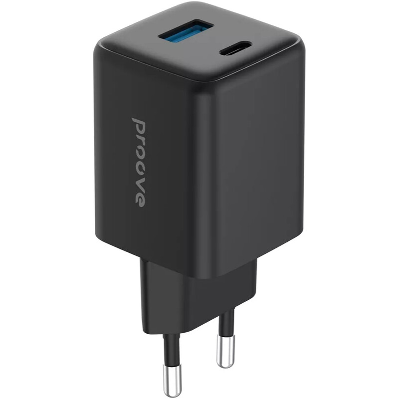 Сетевое зарядное устройство Proove Pocket GaN (1USB-C, 1USB) 45W Black (WCPG45110001)