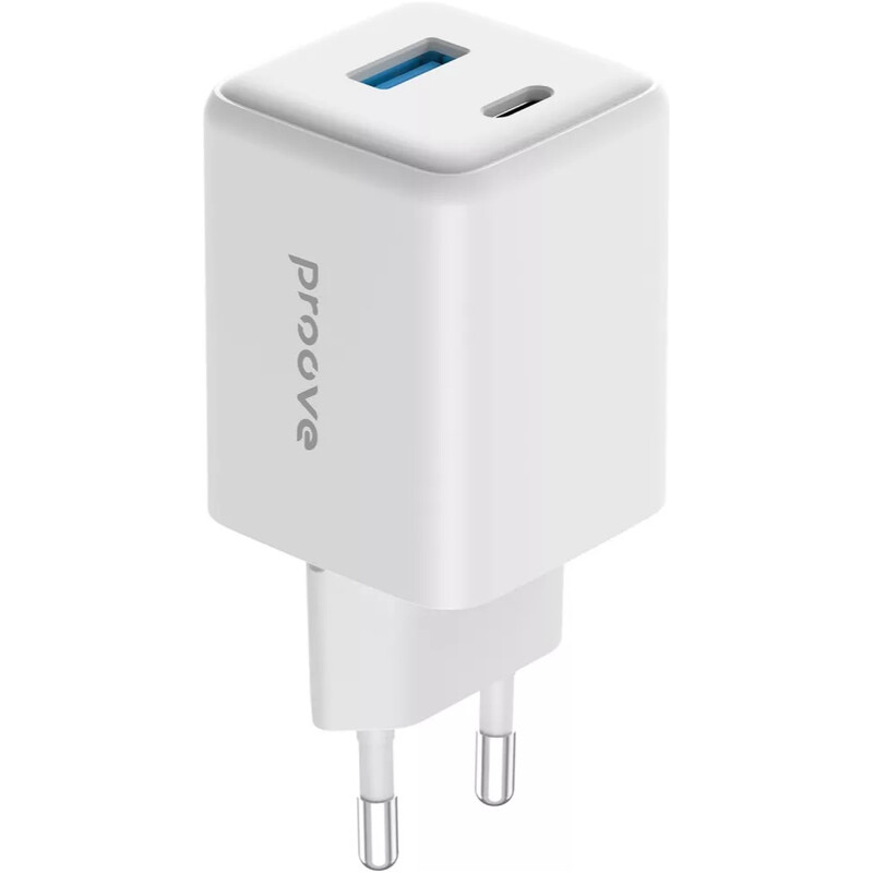 Сетевое зарядное устройство Proove Pocket GaN (1USB-C, 1USB) 45W White (WCPG45110002)