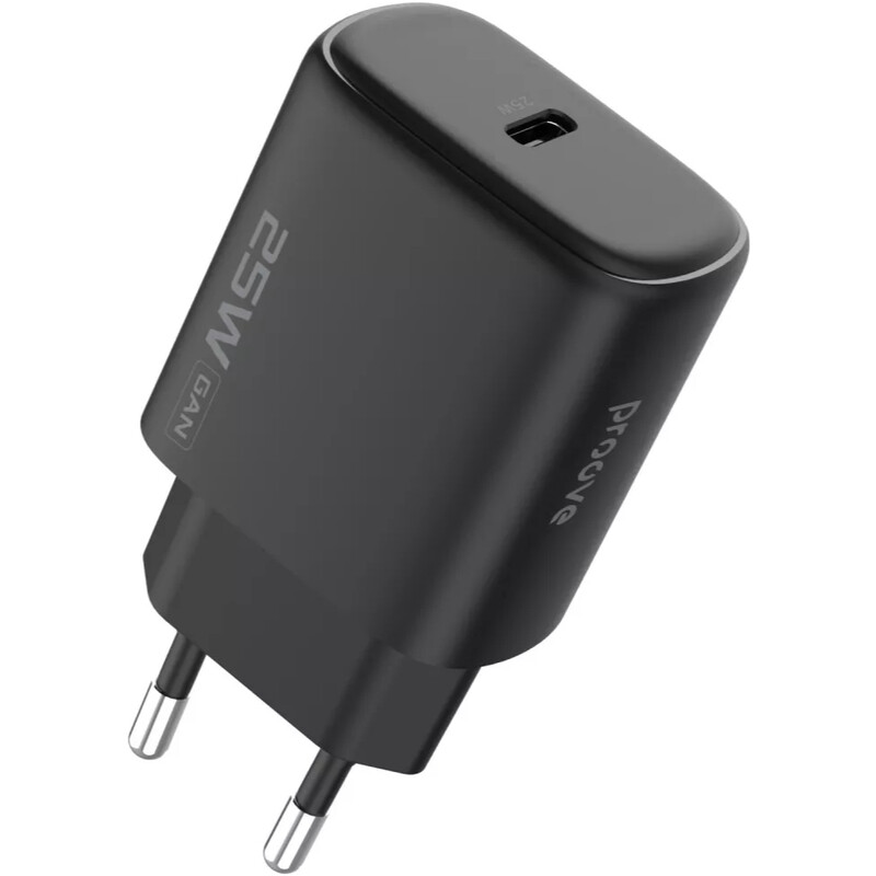 Мережевий зарядний пристрій Proove Silicone Power 2 (1USB-C) 25W Black (WCSP25010001)