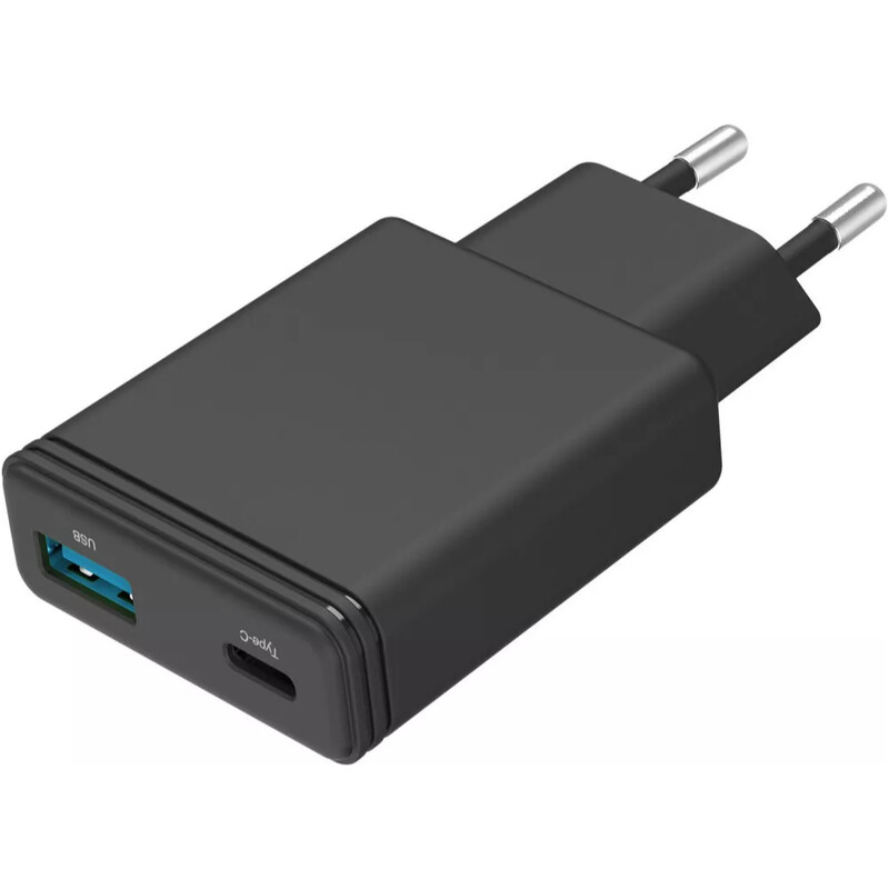 Сетевое зарядное устройство Proove Slender (1USB-C, 1USB) 45W Black (WCSL45110001)