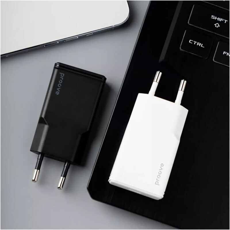 Сетевое зарядное устройство Proove Slender (1USB-C, 1USB) 45W Black (WCSL45110001)