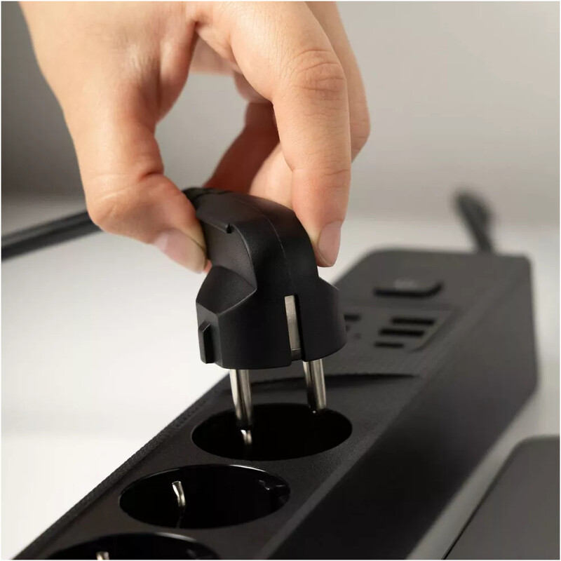 Фильтр питания Proove Power Socket P-04 4 розетки, 4USB + 2USB-C (2500W), 2 м, Black (PSP442420001)