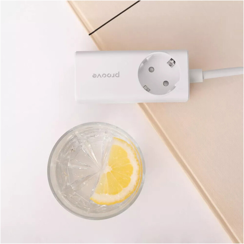 Фільтр живлення Proove Power Strip PD-02 1 розетка, 3USB (2USB-C + 1USB) 65W, 1,5 м, White (PSP165210001)