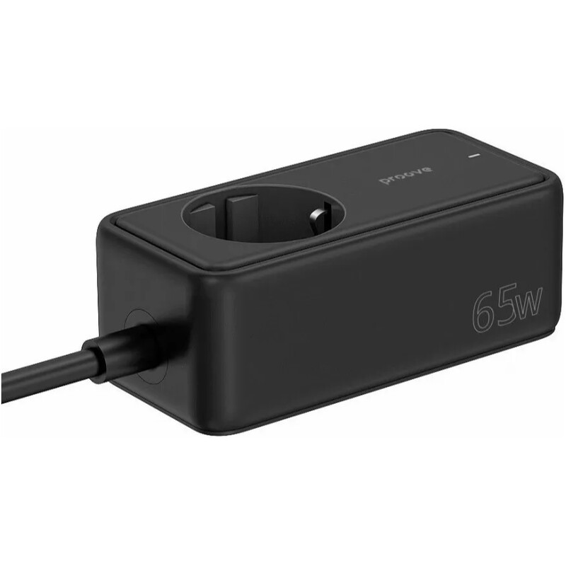 Фільтр живлення Proove Power Strip Homester PD-03 1 розетка, 2USB + 2USB-C (65W), 1,5 м, Black (PSP165220001)