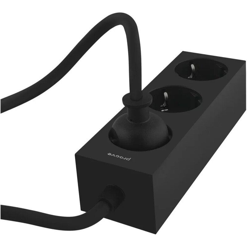 Фильтр питания Proove Magnet Strip 3 розетки, 3680W, 1,6 м, Black (PSMS25000001)