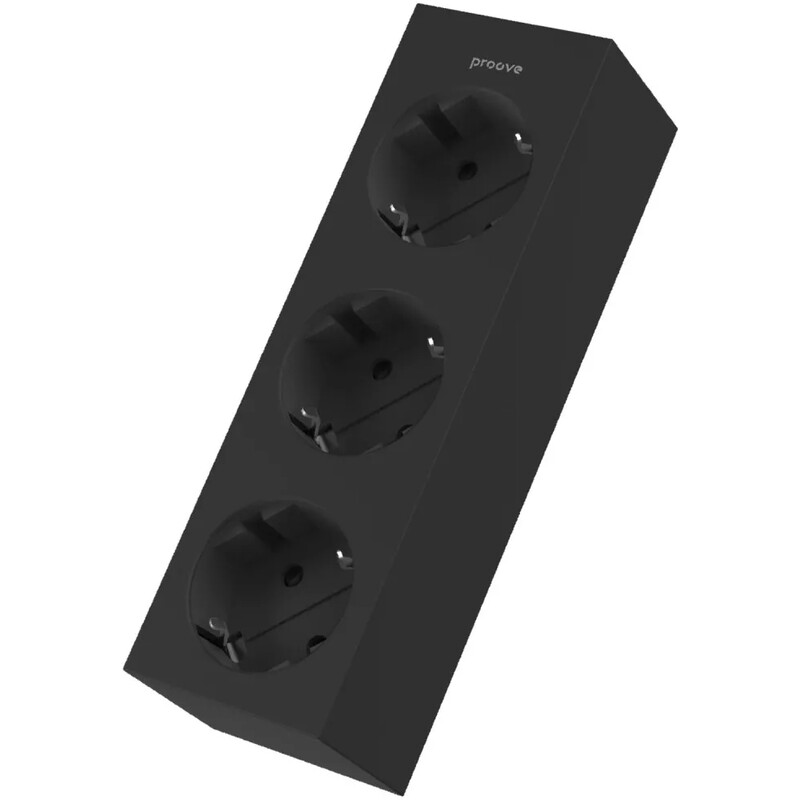 Фильтр питания Proove Magnet Strip 3 розетки, 3680W, 1,6 м, Black (PSMS25000001)
