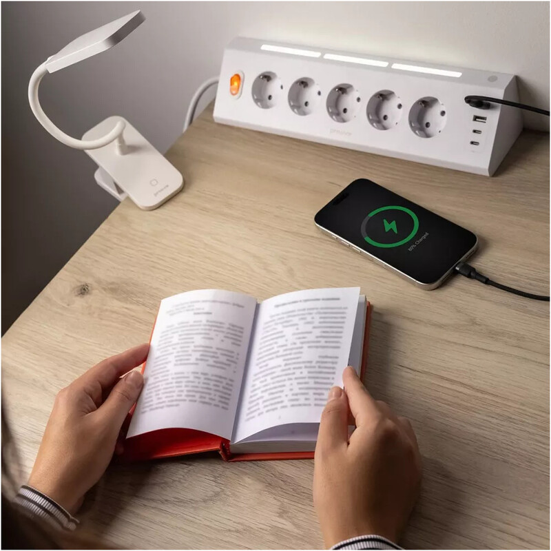 Фільтр живлення Proove Prism Socket 5 розеток, 2USB + 2USB-C, 3680W, 1,6 м, White (PSPS25002202)