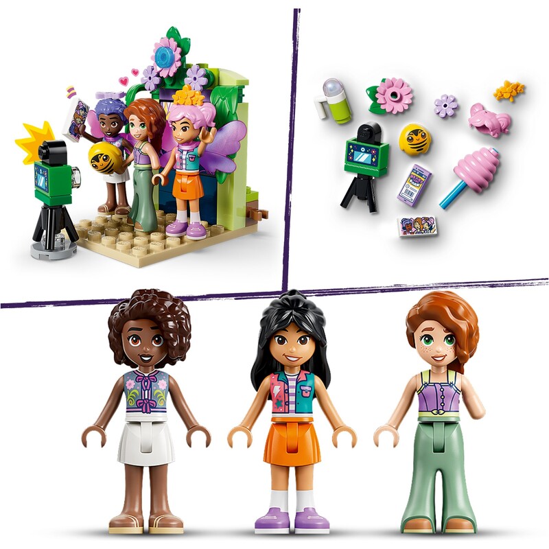 Конструктор LEGO Friends Карусель із квітами й чашками та казкова фотобудка (42702)