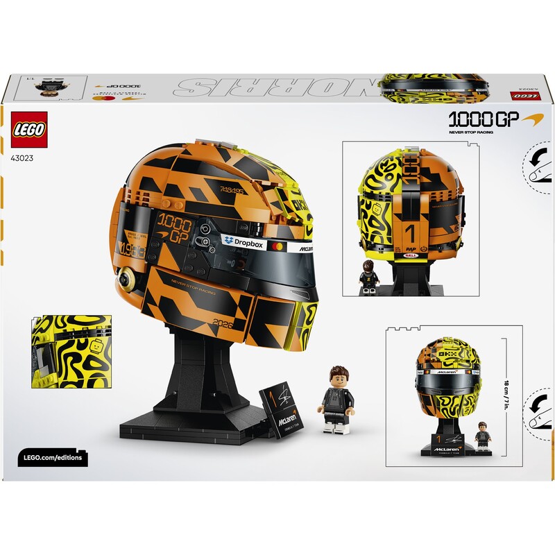 Конструктор LEGO Editions Шолом Ландо Норріса з команди McLaren Mastercard F1 Team (43023)