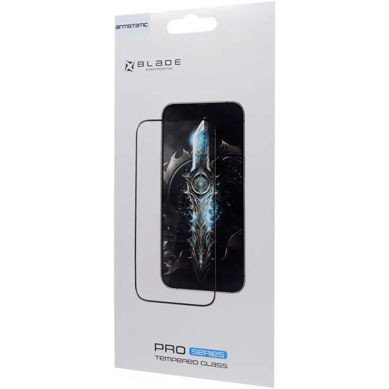 Защитное стекло Blade Antistatic Series Full Glue для iPhone 16 Pro/17 black (2003000153941)