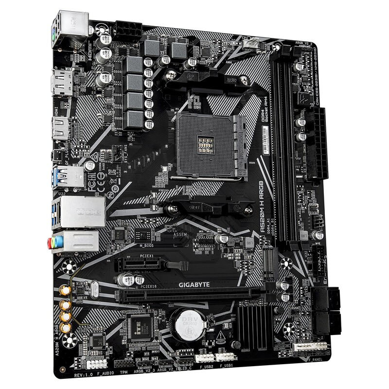 Материнська плата Gigabyte A520M H ARGB Socket AM4