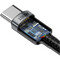 Фото - Кабель Baseus Cafule Flash Charging USB Type-C - USB Type-C (M/M), PD 2.0, 100W, 2 м, Grey/Black (CATKLF-ALG1) | click.ua