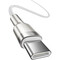 Фото - Кабель Baseus Cafule Metal USB Type-C - USB Type-C (M/M), 100W, 1 м, White (CATJK-C02) | click.ua