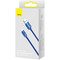 Фото - Кабель Baseus Crystal Shine Series Fast Charging USB Type-A - USB Type-C (M/M), 100W, 1.2 м, Blue (CAJY000403) | click.ua
