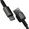 Фото - Кабель Baseus Tungsten Gold Fast Charging Data USB Type-A - USB Type-C (M/M), 100W, 1 м, Black (CAWJ000001) | click.ua