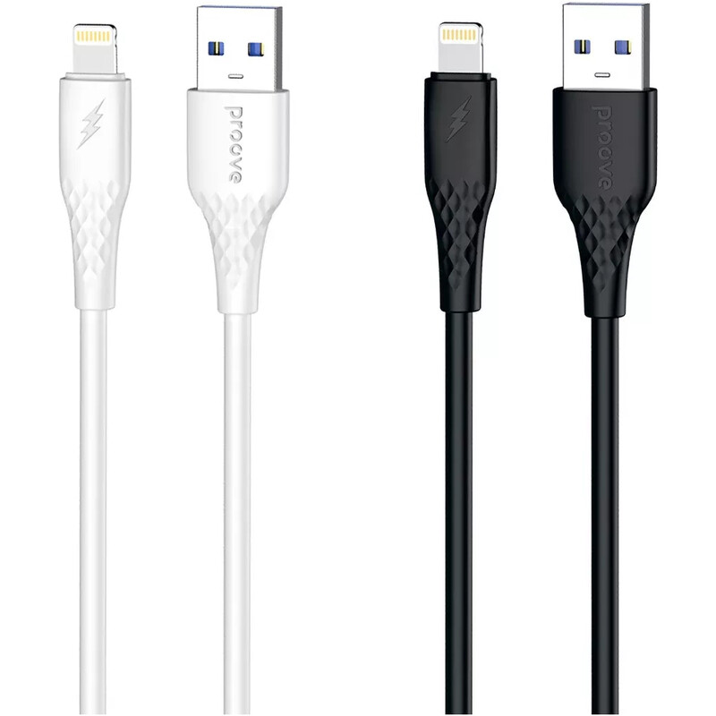 Кабель Proove GridLine USB-A to Lightning 12W 1 м, Black (CCGL12001101)