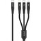 Фото - Кабель Proove Hydra 3 in 1 USB Type-C to Type-C + Micro USB + Lightning 15W 1 м, Black (CCHY15012101) | click.ua