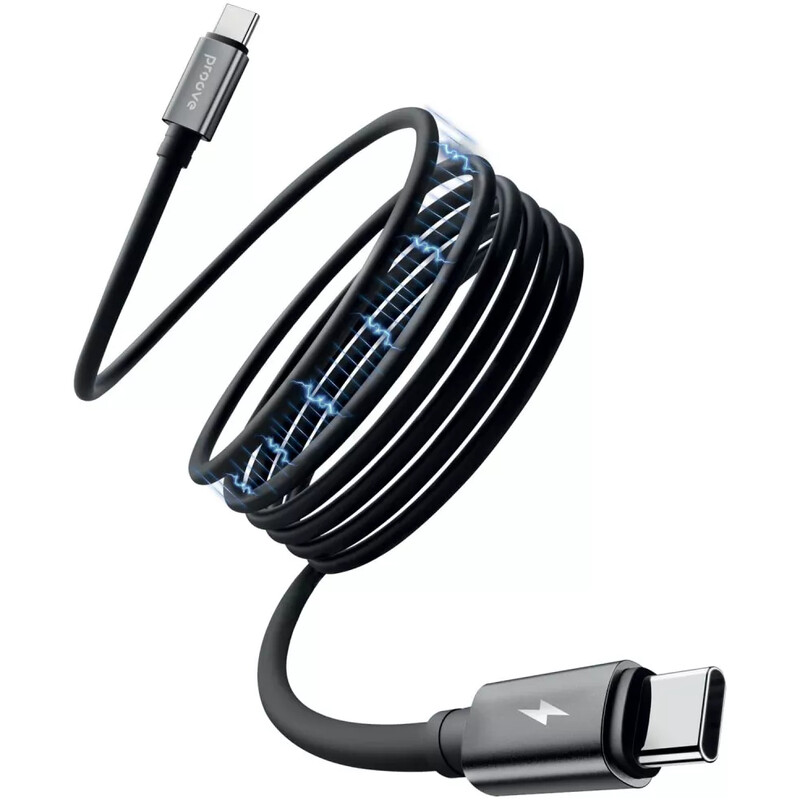 Кабель Proove Magneto USB Type-C to USB Type-C 60W 1 м, Black (CCMA60002201)