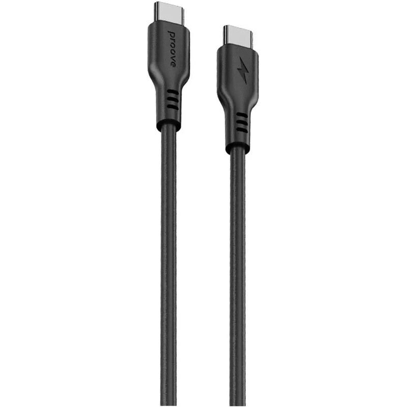 Кабель Proove Rebirth USB Type-C to USB Type-C 60W 1 м, Black (CCRE60002201)