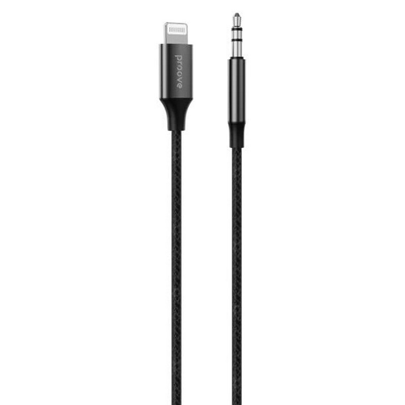 Кабель Proove SoundTrack Lightning - 3.5 мм (M/M), 1 м, Black (ACST00004801)