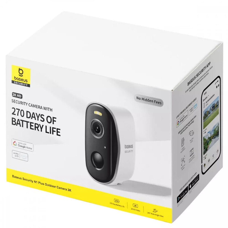 IP-камера Baseus Security N1 Plus Outdoor 2К White (S0TZ002130)