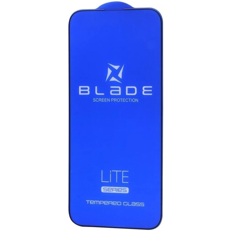Захисне скло Blade Lite Series Full Glue для iPhone 14 Pro Max/15 Plus/16 Plus black (2001001841621) без упаковки