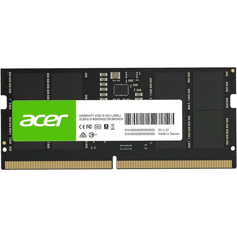 Модуль памяти SO-DIMM DDR5 8GB/5600 Acer SD200 Black (BL.9BWWA.487)